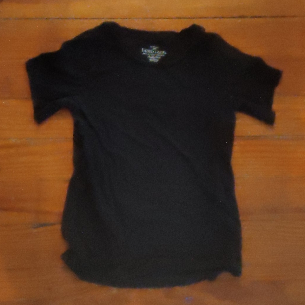 Black unisex tee